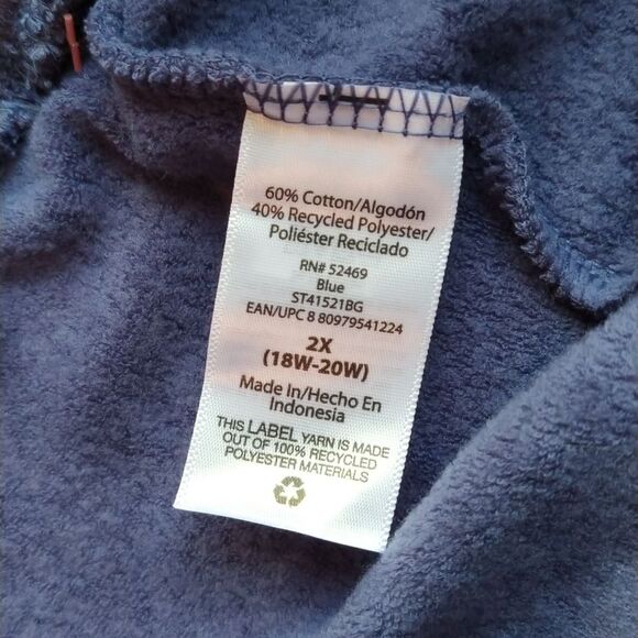 French Terry Fleece Sweatpants Lounge Pants Iris Sz 2X NWT - Picture 7 of 8